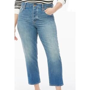 NWT J.Crew Petite Premium Edition Straight Jean With Buttonfly Size 31P